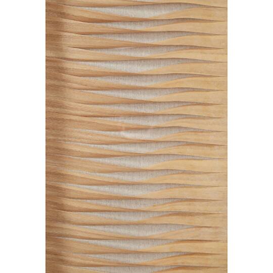 Brown Wood Coastal Style Abstract Wall Art Set